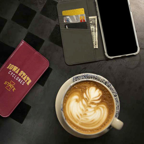 Iowa State University Collegiate Text iPhone 15 Pro Folio Case